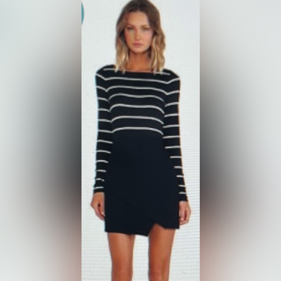 NWT BAILEY 44 Manic Depressive Striped Dress as seen on Young & The Restless M - Picture 10 of 10